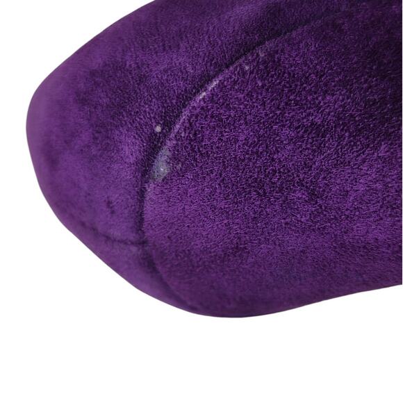 Jeffrey Campbell Ibiza Bullet Purple Suede Metal Toe Stiletto Heels Size 6 - Picture 8 of 16